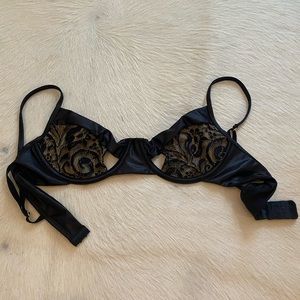 Beach Bunny Black Lace Top